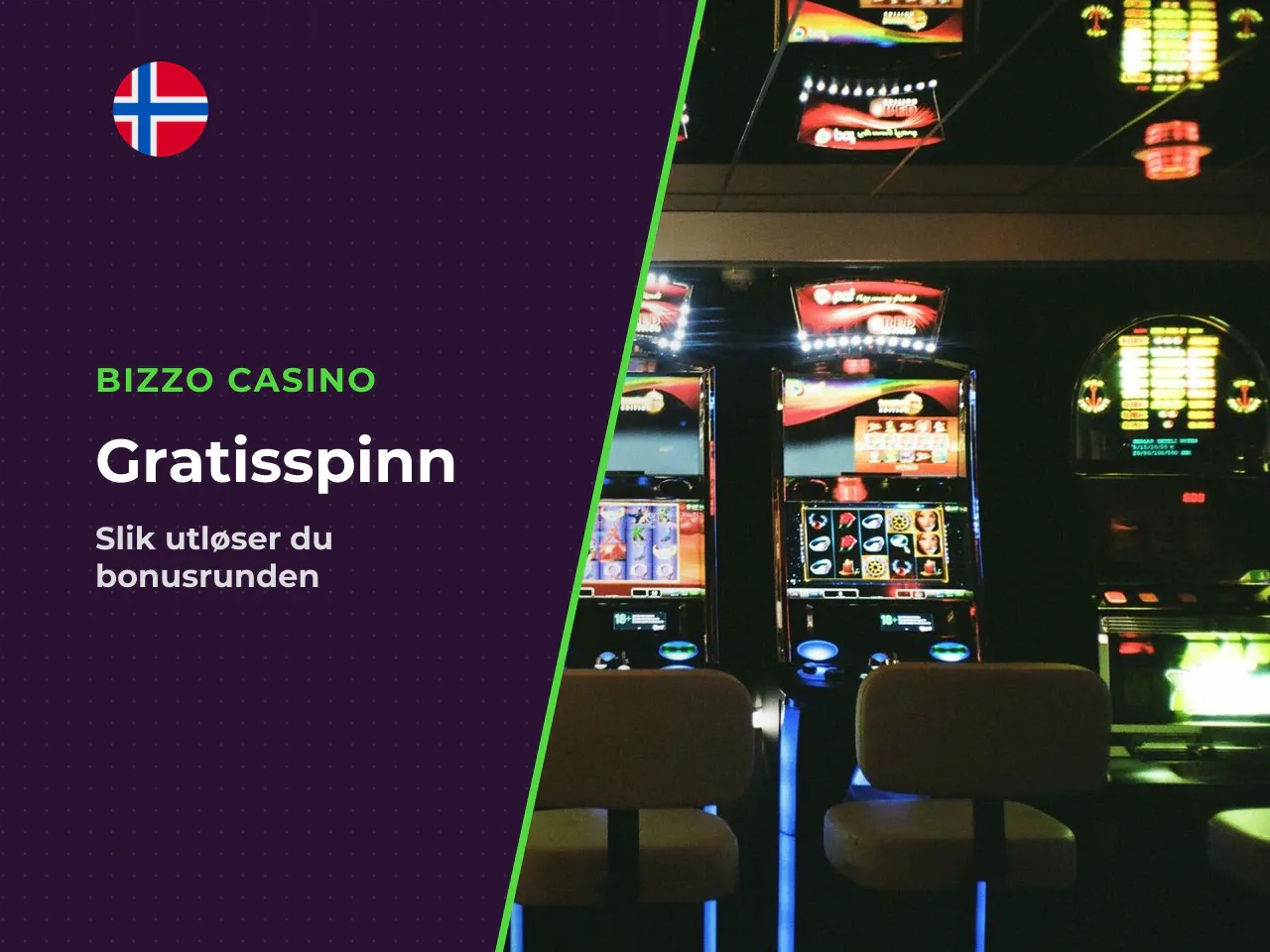 Slik aktiveres free spins-runden. Runden aktiveres