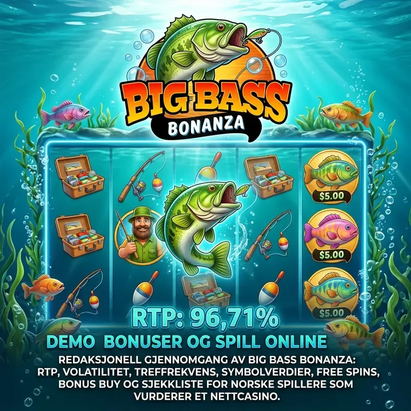 Big Bass Bonanza spilleautomat demo, bonuser