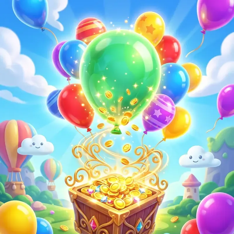 Balloon demo-modus, spill med ekte penger