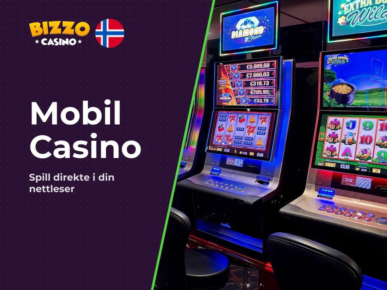 Bizzo Casino mobile nettside, mobilversjon og