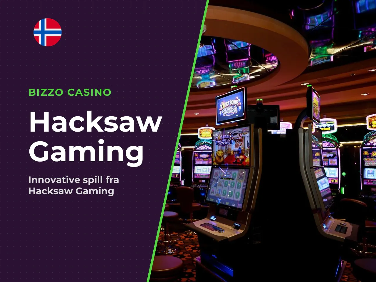 Informasjon om utvikleren Hacksaw Gaming. Hacksaw