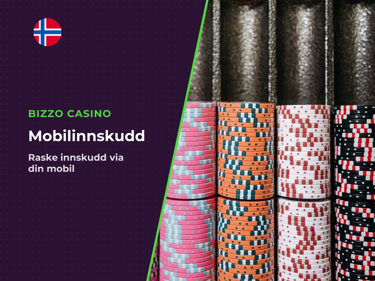 Innskudd via mobilcasino. Innskudd gjennomføres ved