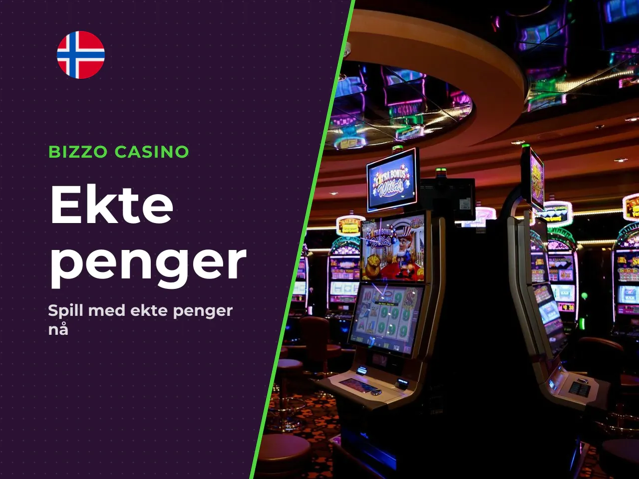 Spill med ekte penger hos et