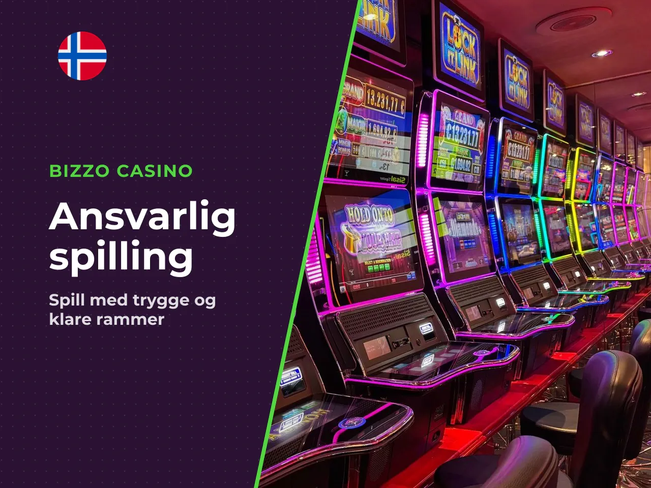 Ansvarlig spill og hjelpetilbud. Pengespill skal