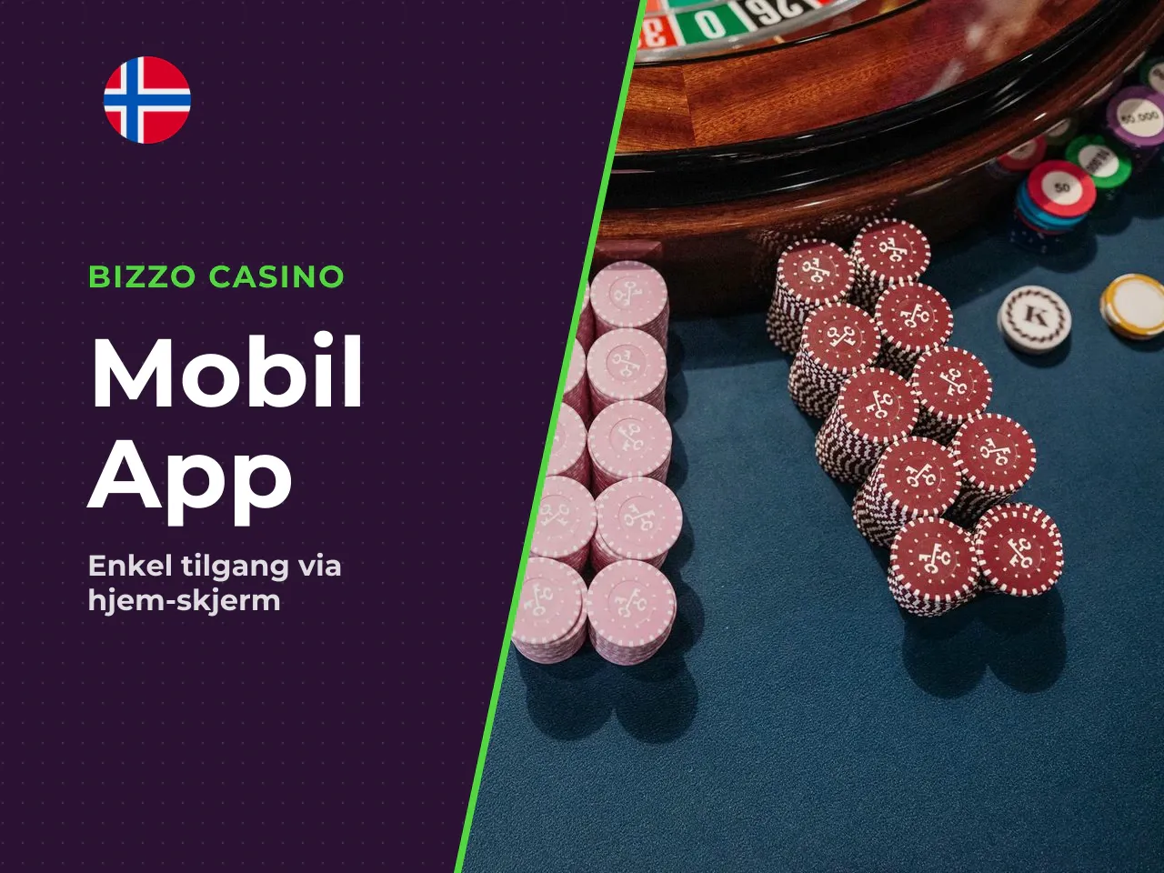 Slik åpner du Bizzo Casino på