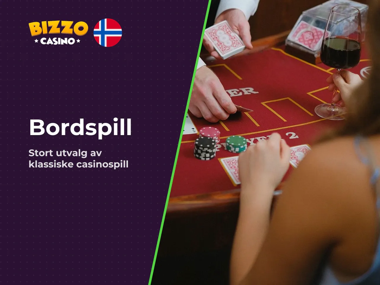 Roulette, blackjack, video poker og bordspill