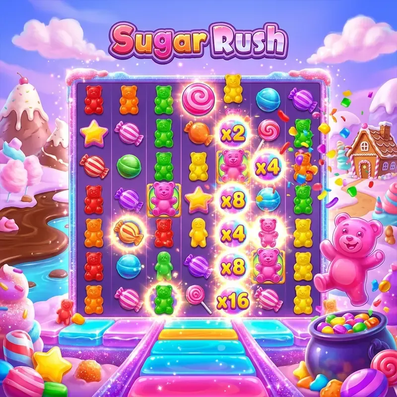 Sugar Rush slot fra Pragmatic Play