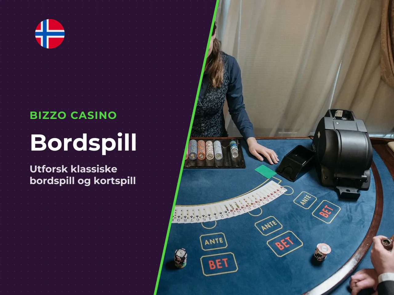 Blackjack, roulette og andre bordspill. For