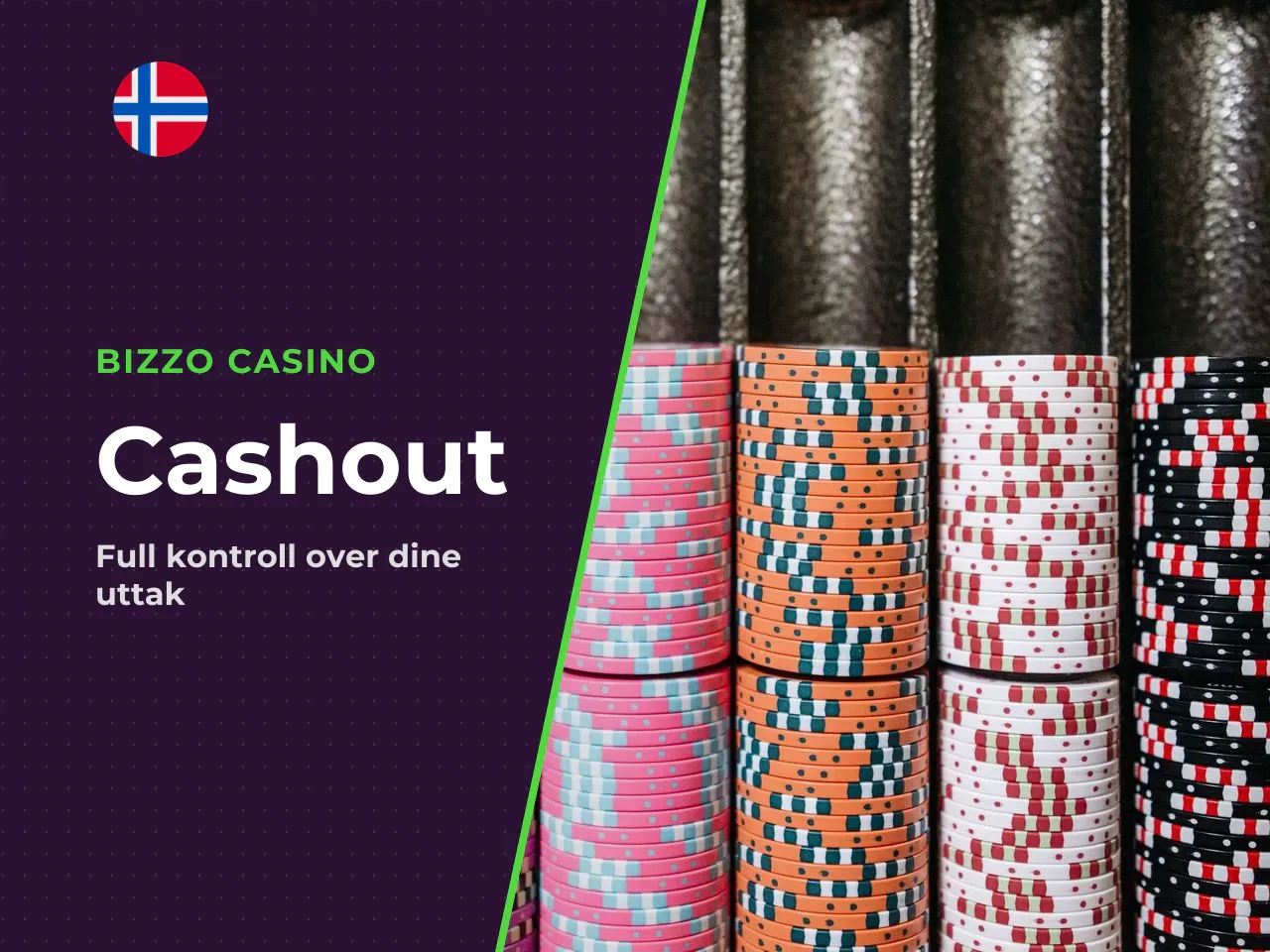 Manuell og automatisk cashout. Spilleren har