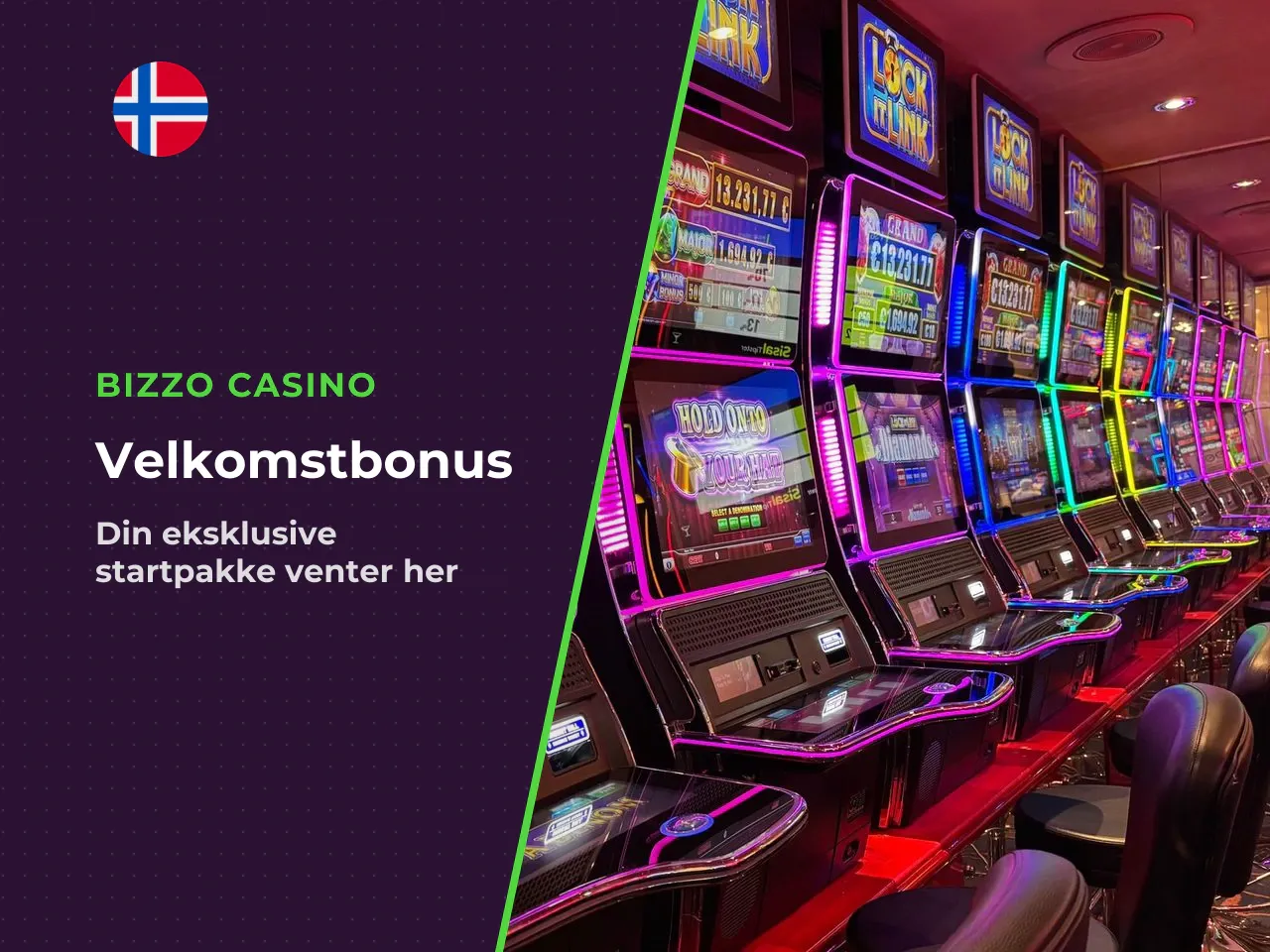 Welcome bonus og Bizzo Casino offers